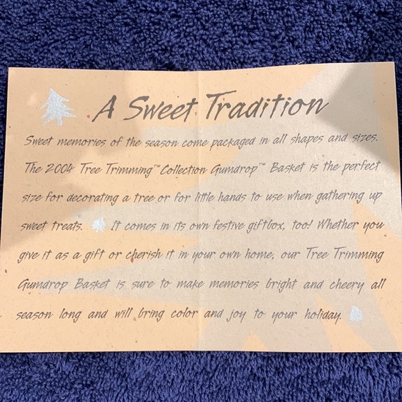 Longaberger 2004 Tree Trimming Collection Gumdrop basket set. - Picture 7 of 11